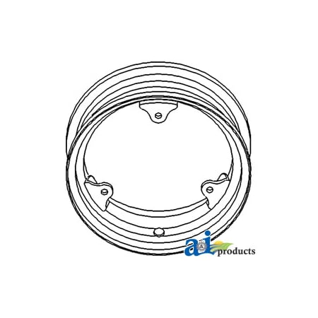 A & I Products Rim, Front Wheel (Adjustable) 16" x16" x4" A-57095D